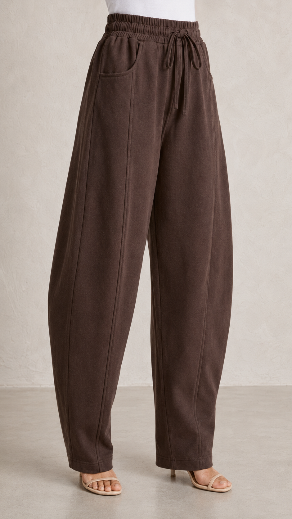 Pantalone wide leg Paris|Colore:Moro