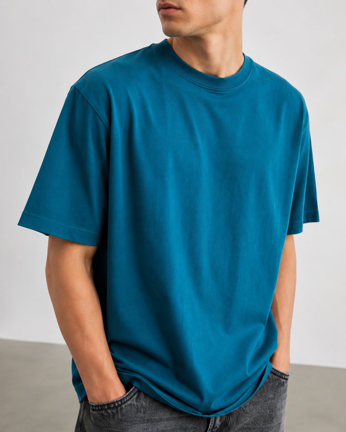 T-Shirt Brightonover fit|Colore:Ottanio