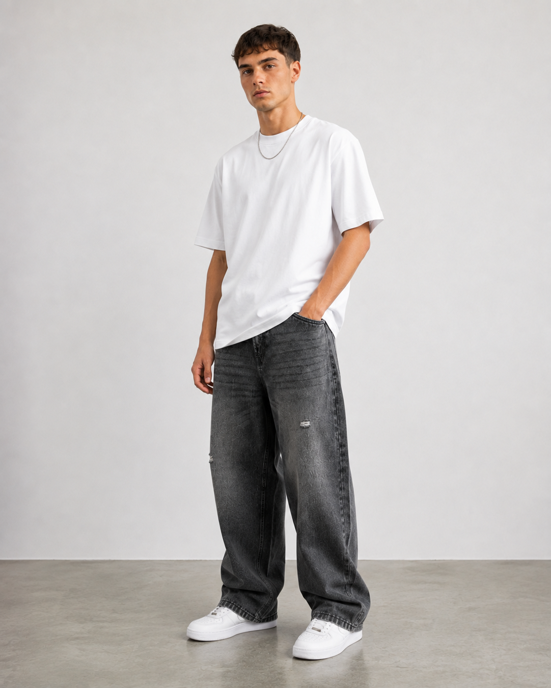 T-Shirt Brightonover fit|Colore:Bianco