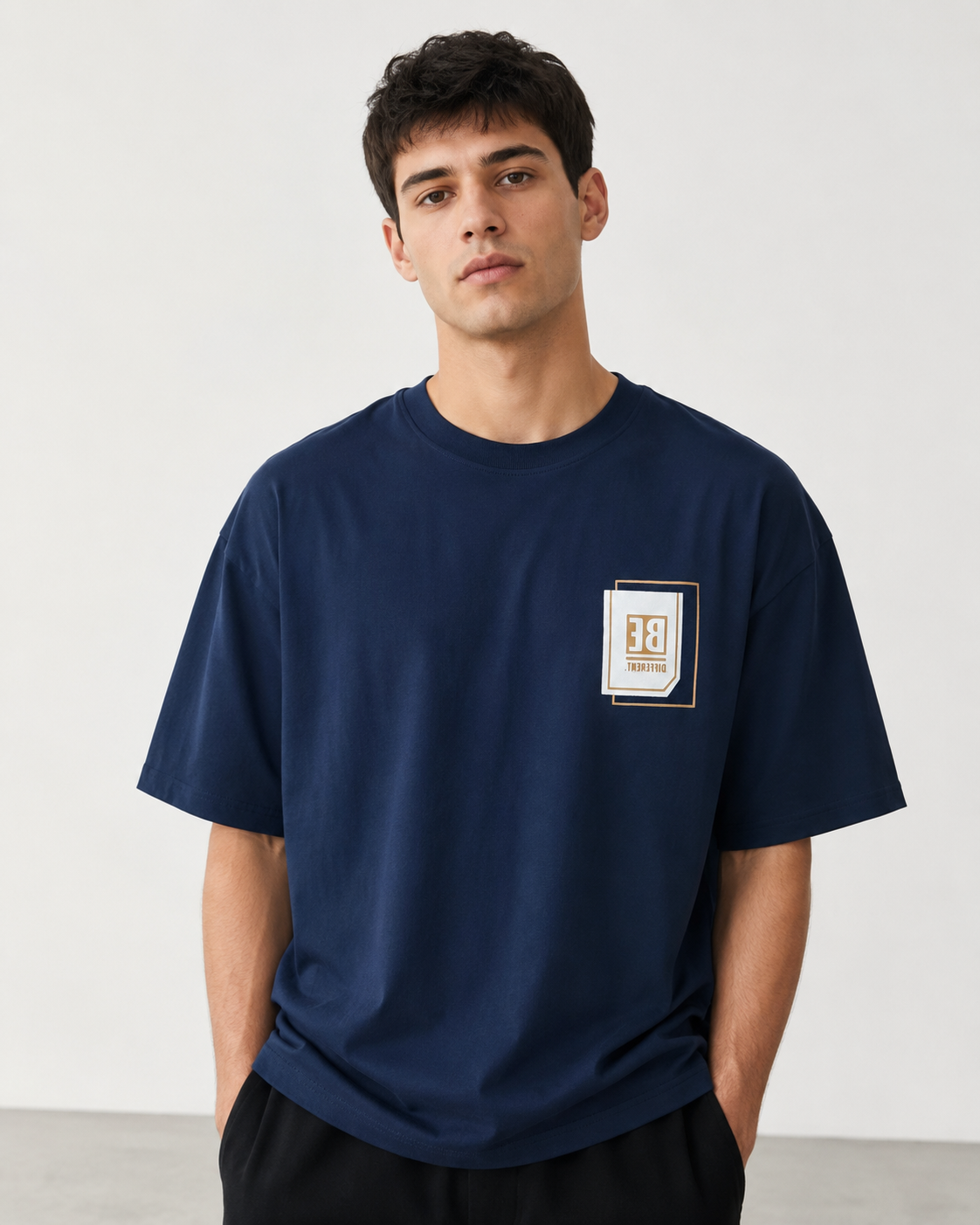 T-shirt York loose fit|Colore:Blu navy