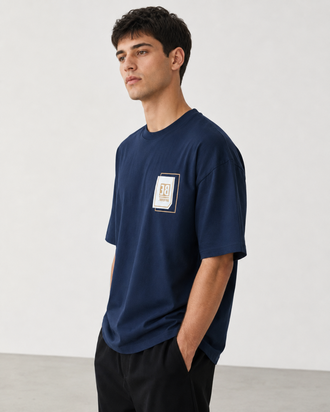 T-shirt York loose fit|Colore:Blu navy