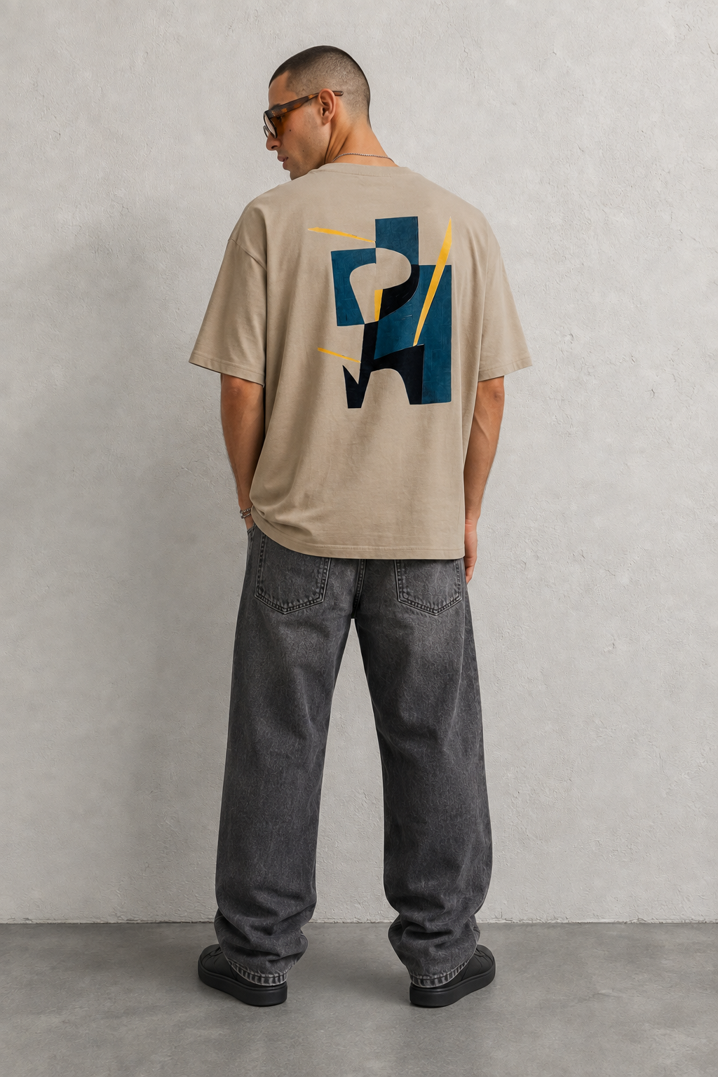 T-shirtl Loose fit|Colore:Beige