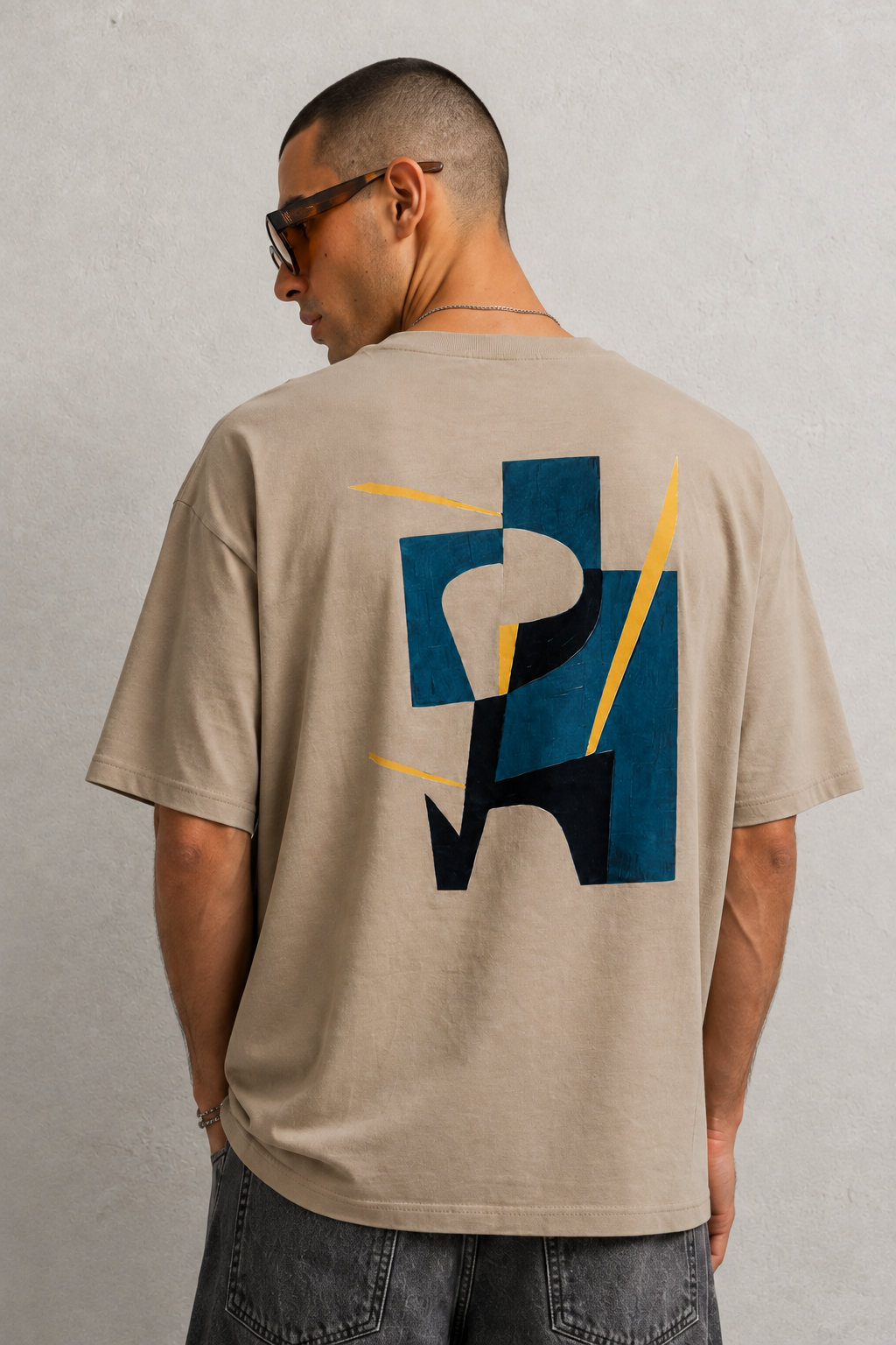 T-shirtl Loose fit|Colore:Beige