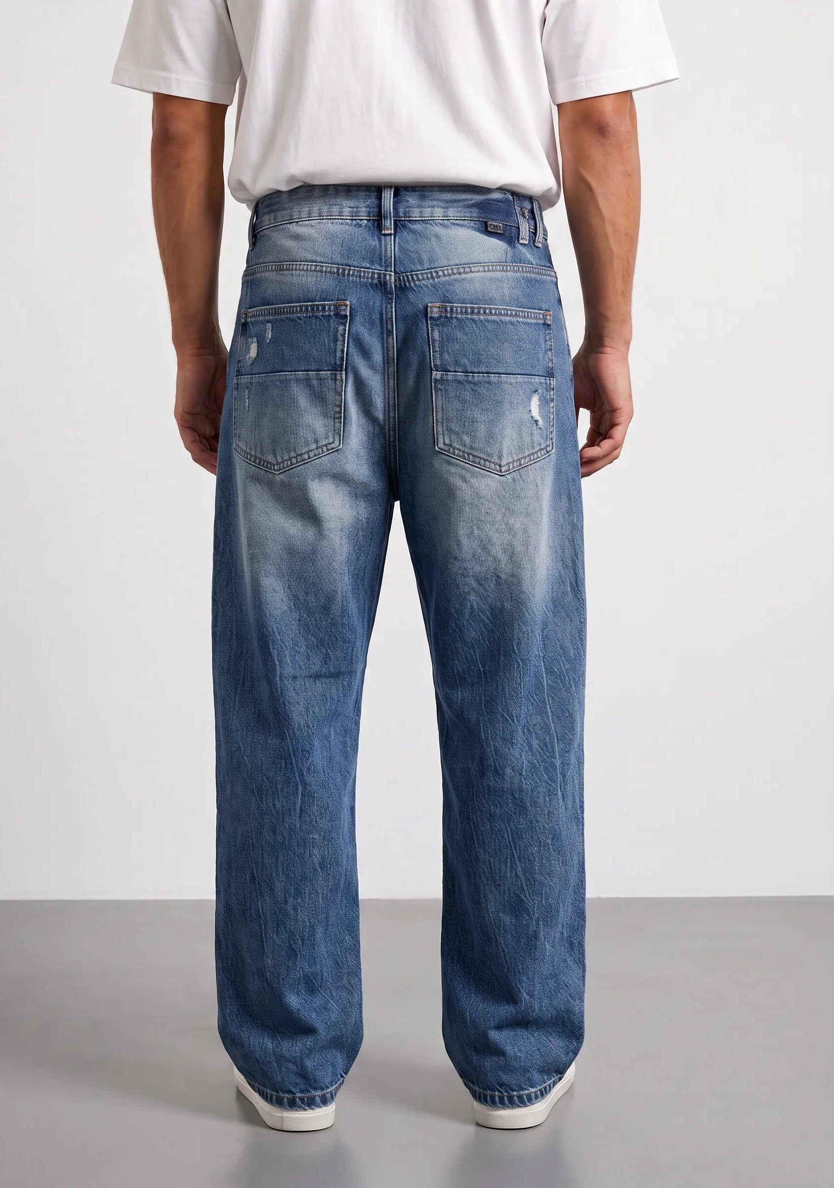 Jeans ballon fit Miami|Colore:Blu ripper