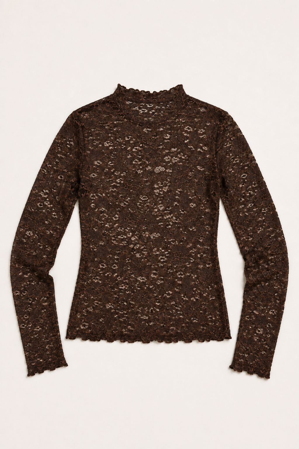 Maglia city pizzo |Colore:Marrone