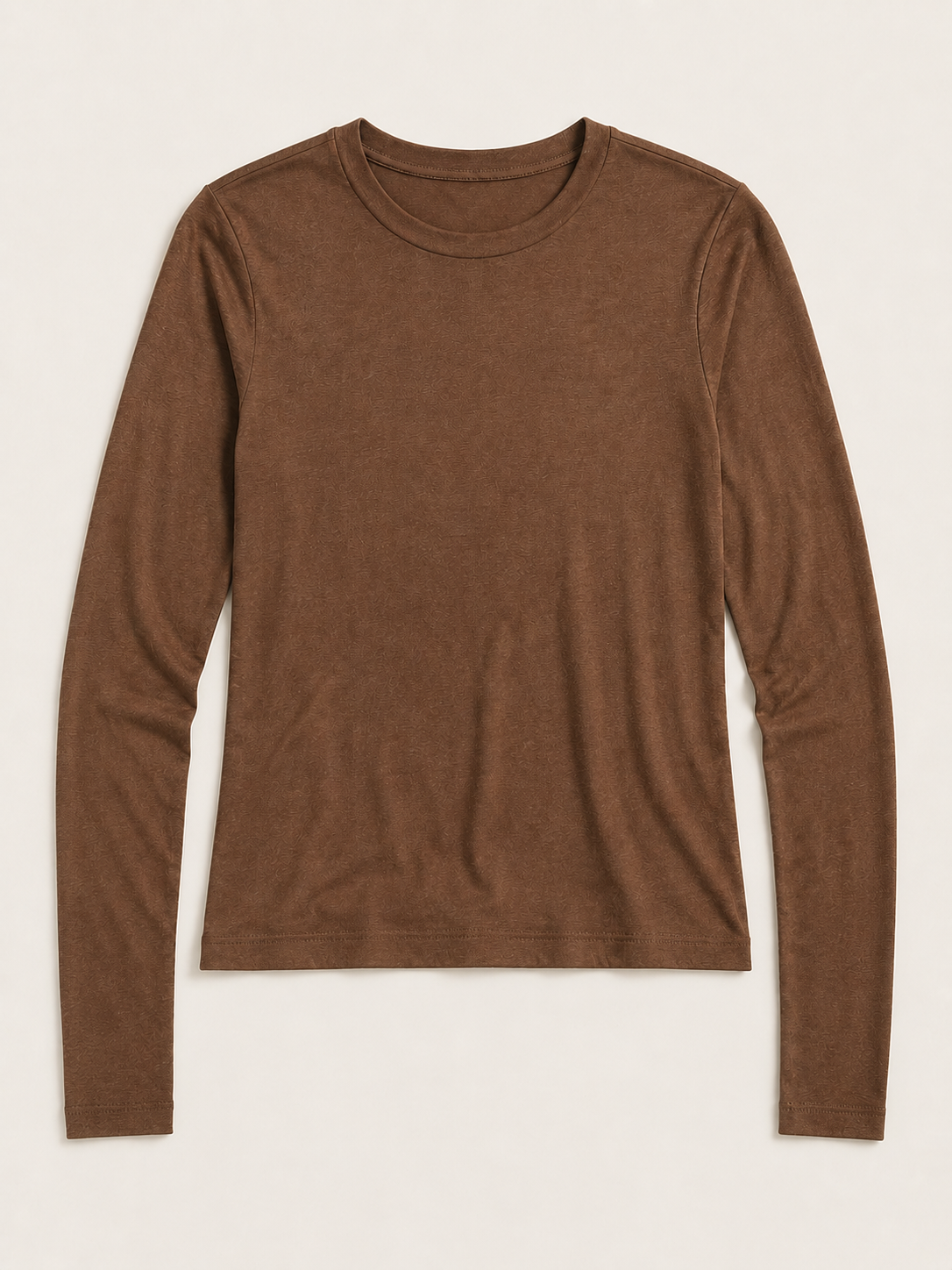 Maglia maniche lunghe basic|Colore:Marrone