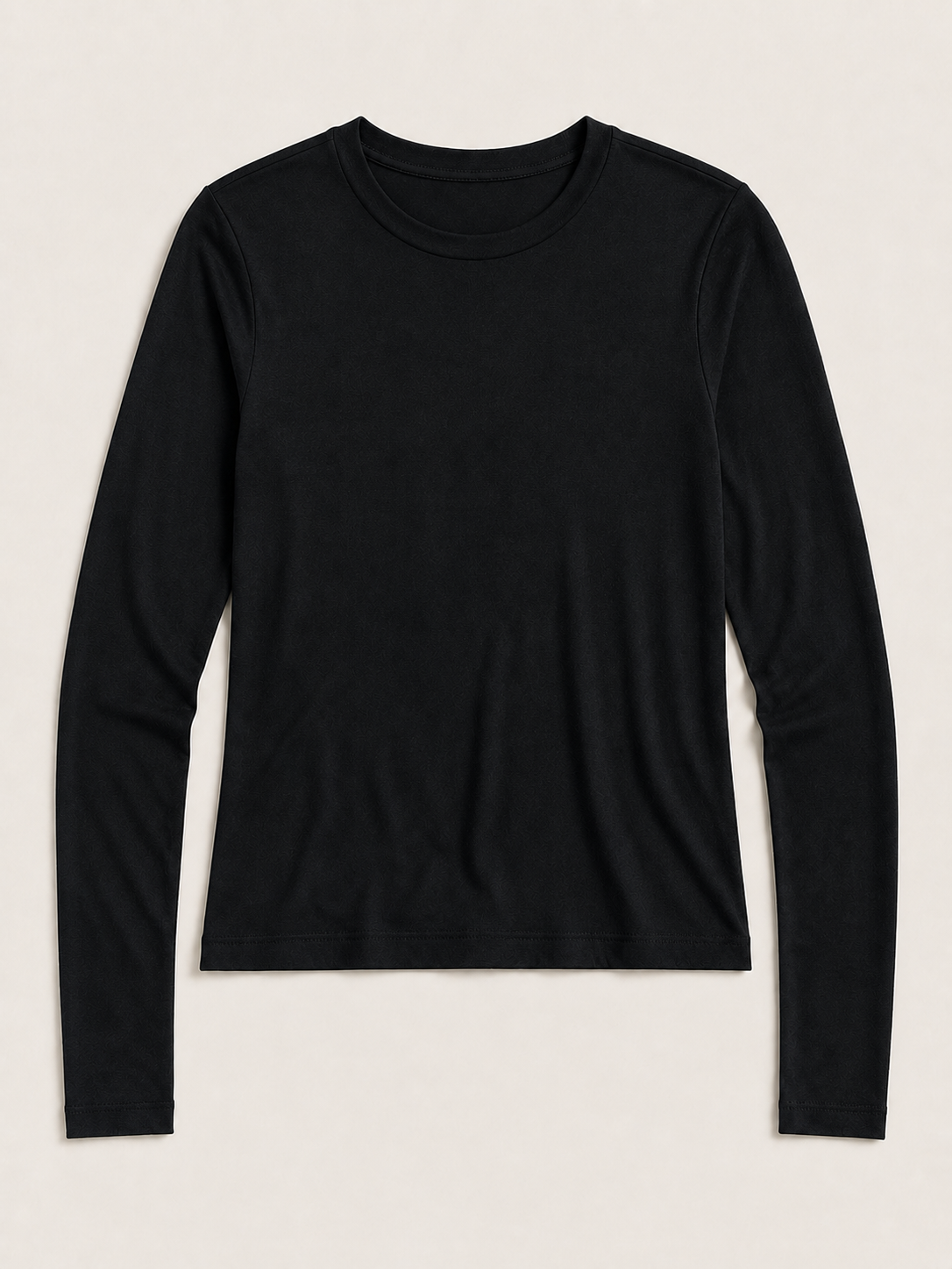 Maglia maniche lunghe basic|Colore:Nero