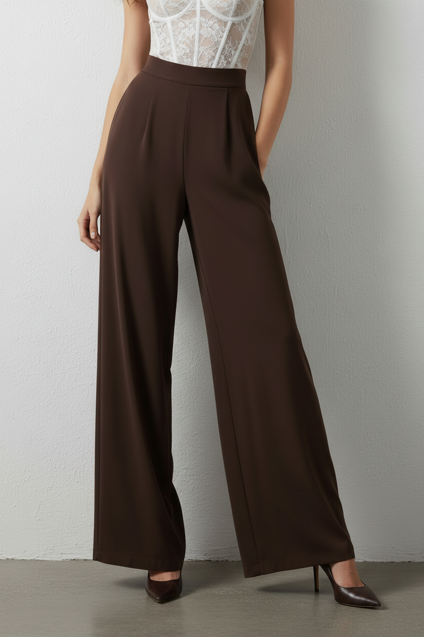 Pantalone palazzo Dea|Colore:Moro