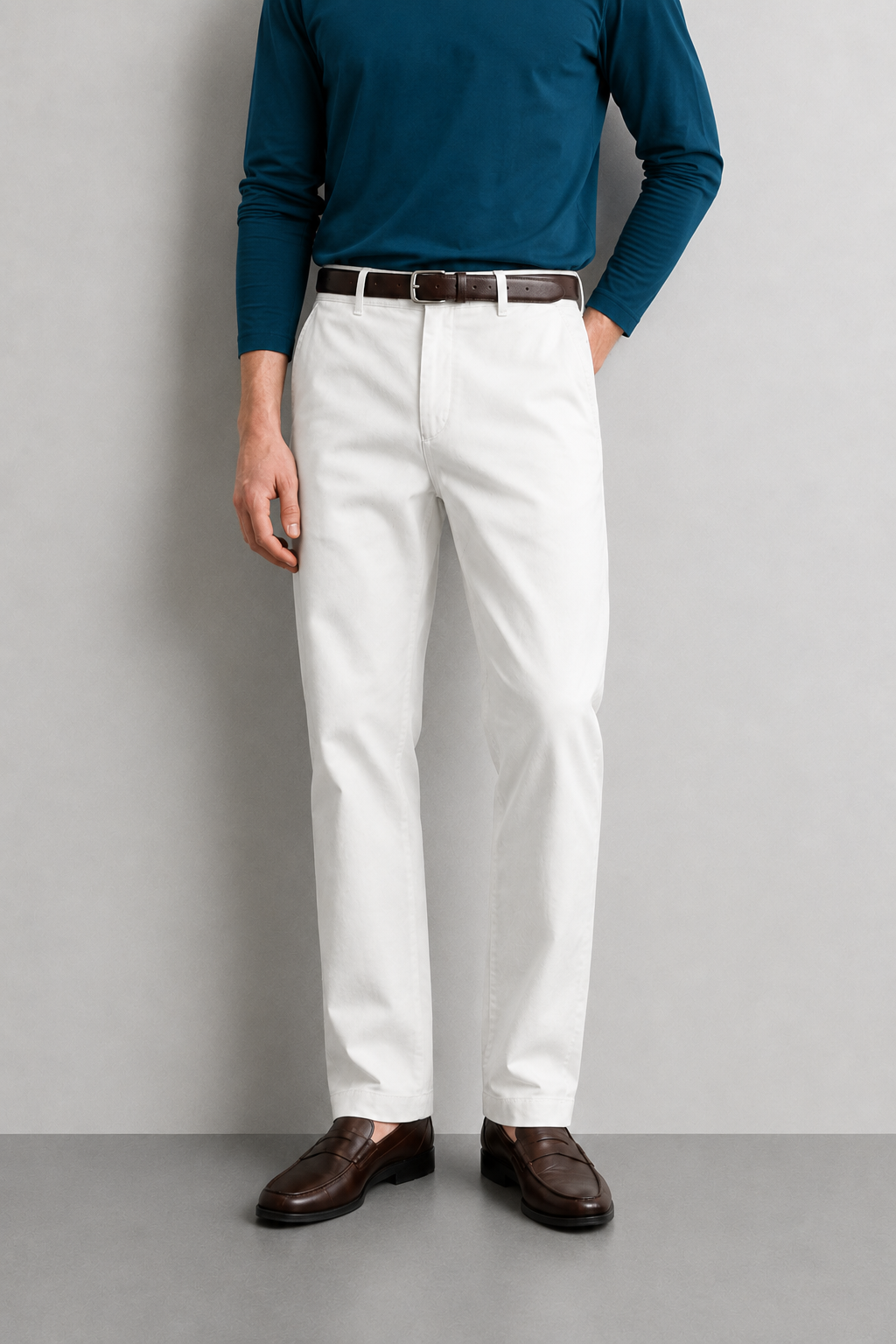 Pantaloni chino slim fit |Colore:Gesso