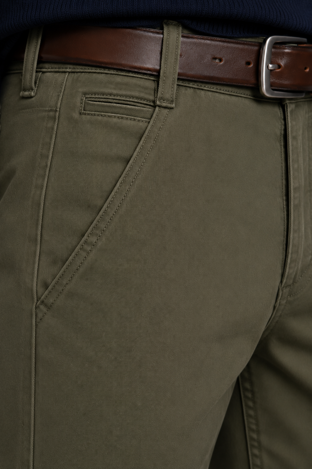 Pantaloni chino slim fit |Colore:Verde militare