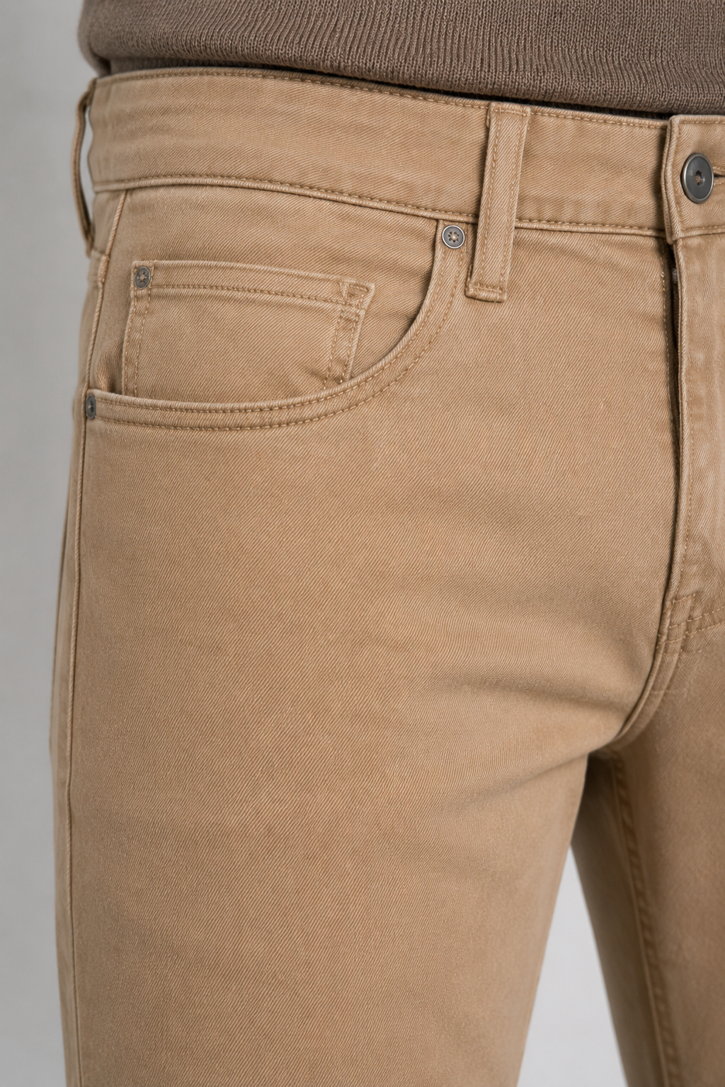 Jeans Slim Fit in Cotone|Colore:Biscotto