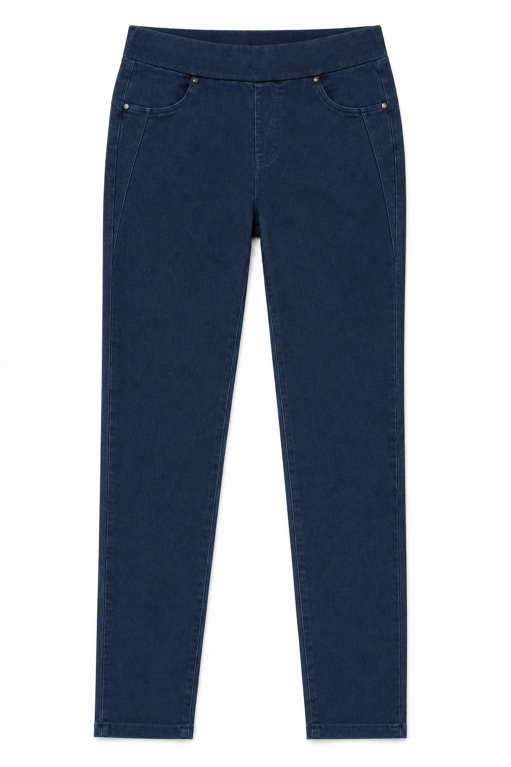 Pantaloni slim-fit effto jeans|Colore:Blu scuro