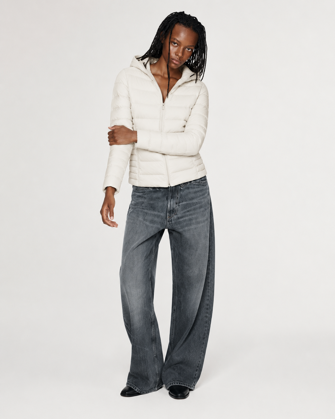 Piumino slim |Colore:Avorio