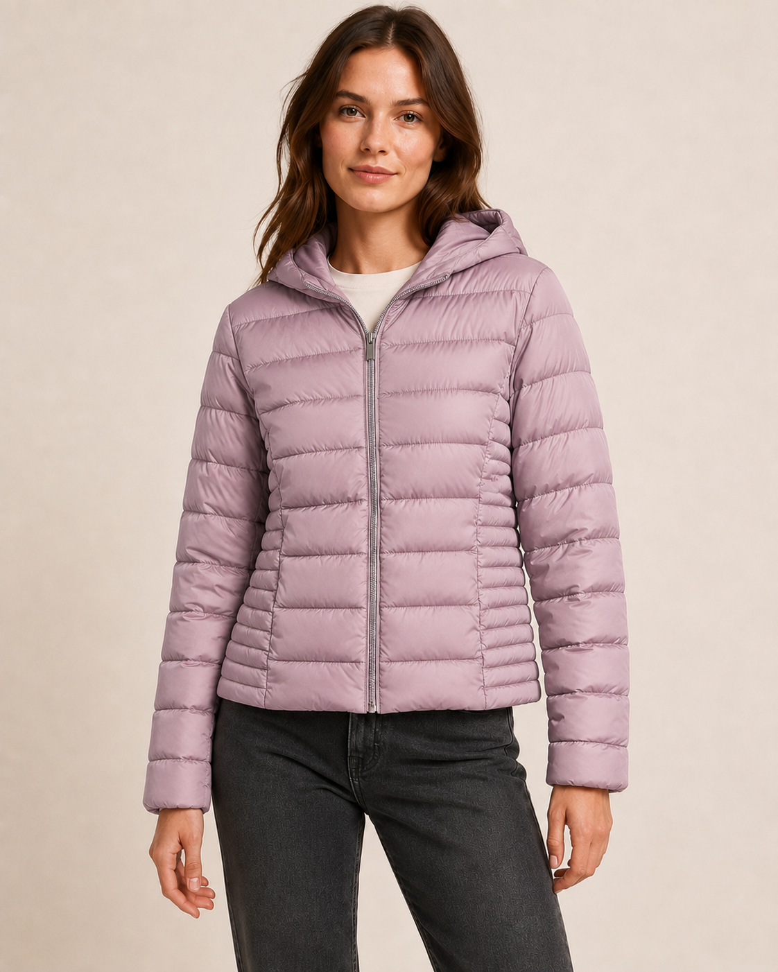 Piumino slim |Colore:Rosa polvere