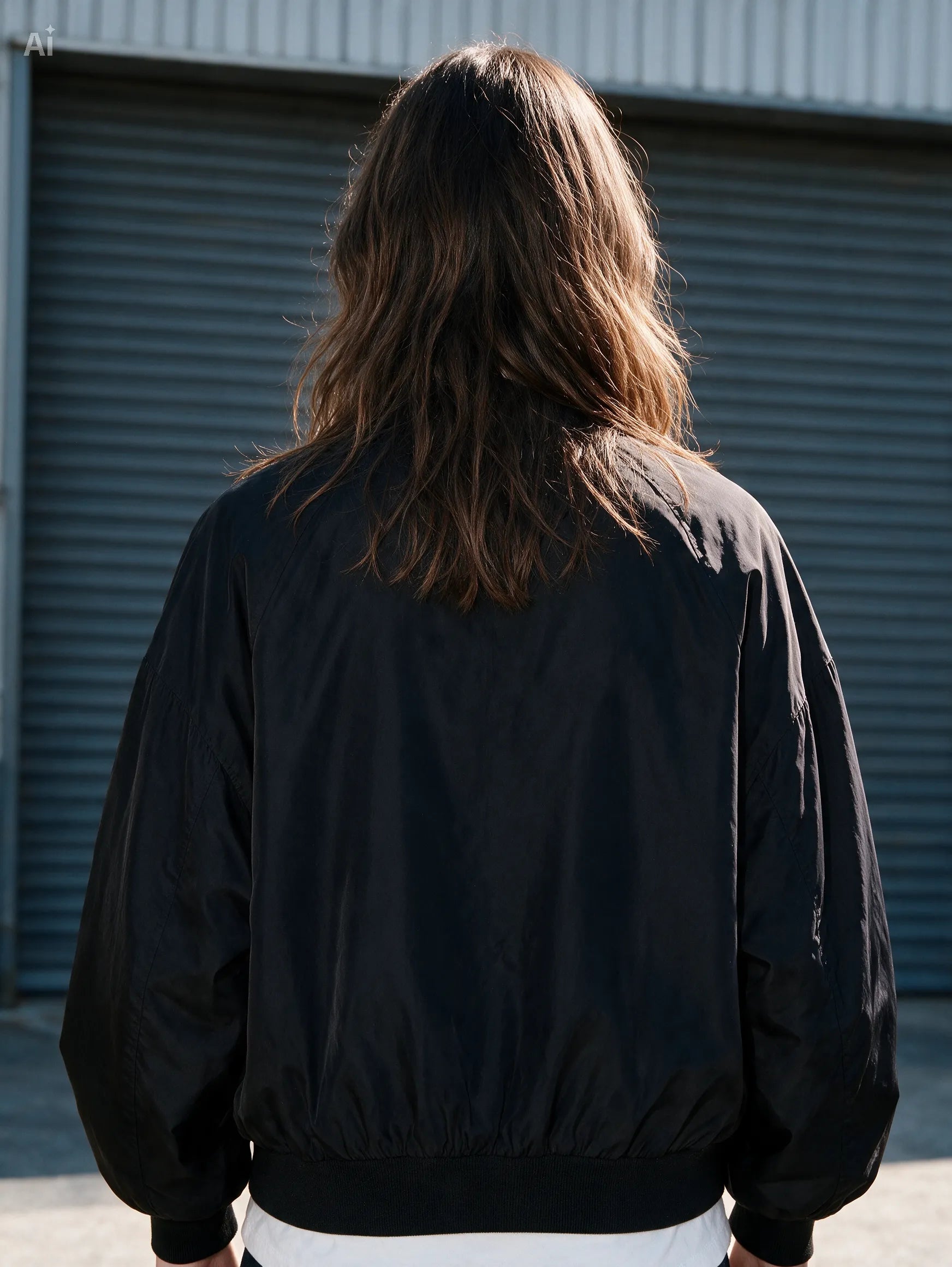 Bomber oversize|Colore:Nero