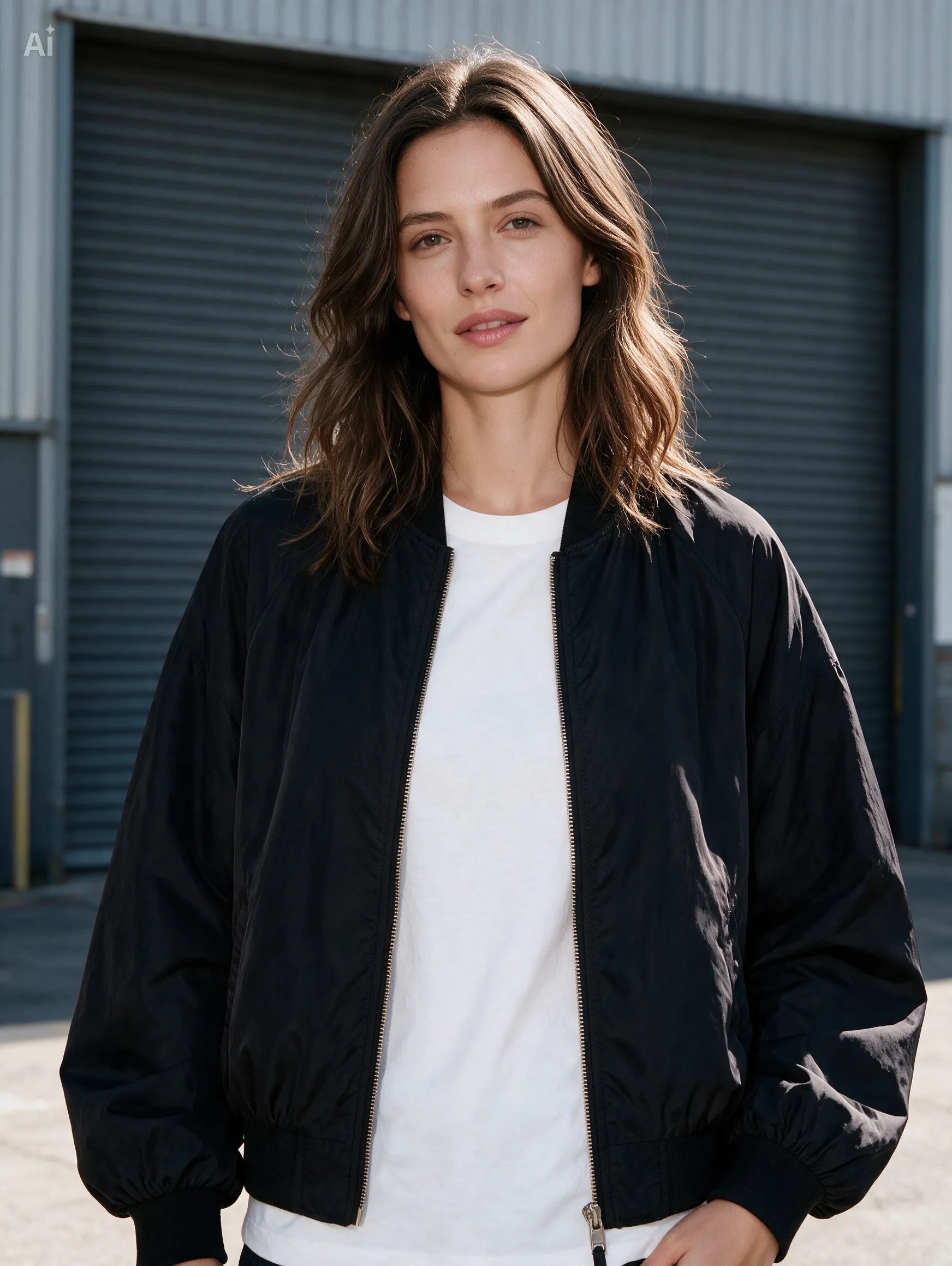 Bomber oversize|Colore:Nero