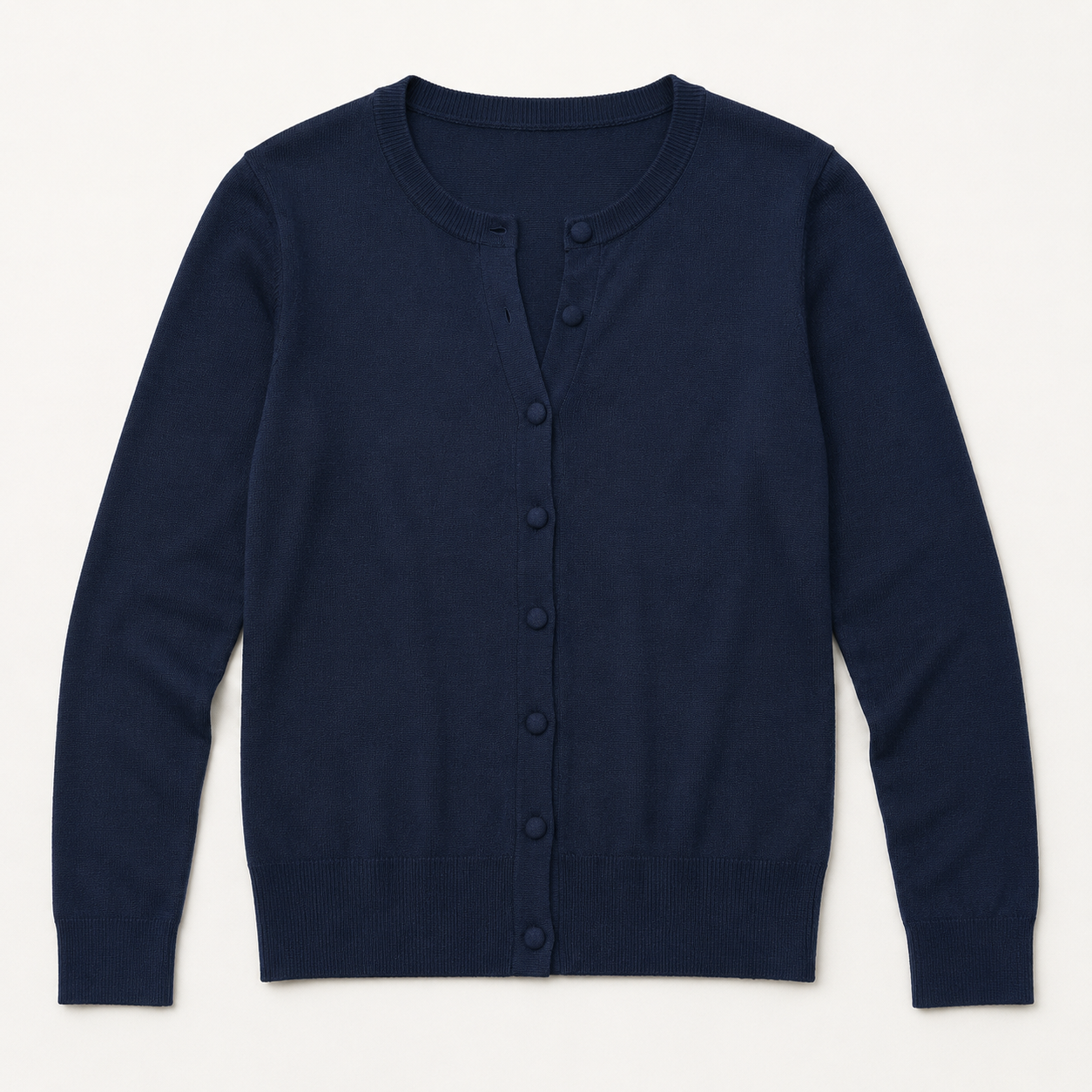 Cardigan Roma girocollo|Colore:Blu navy