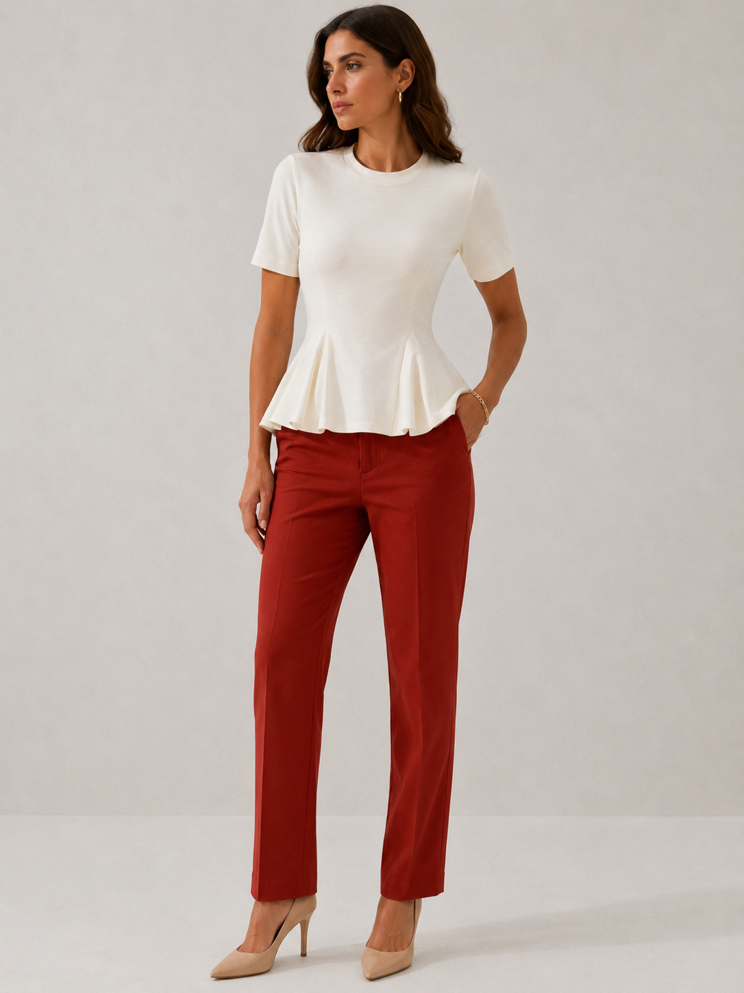 Pantalone Day|Colore:Ruggine