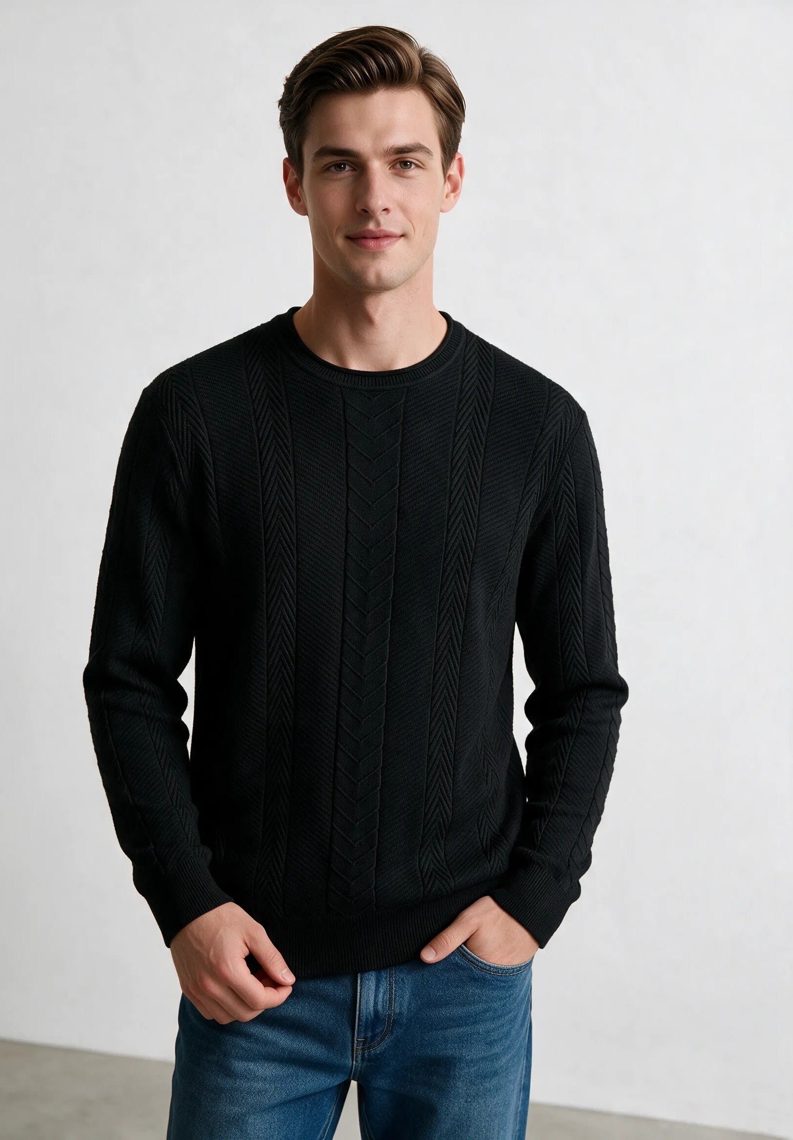 Maglia jacquard |Colore:Black