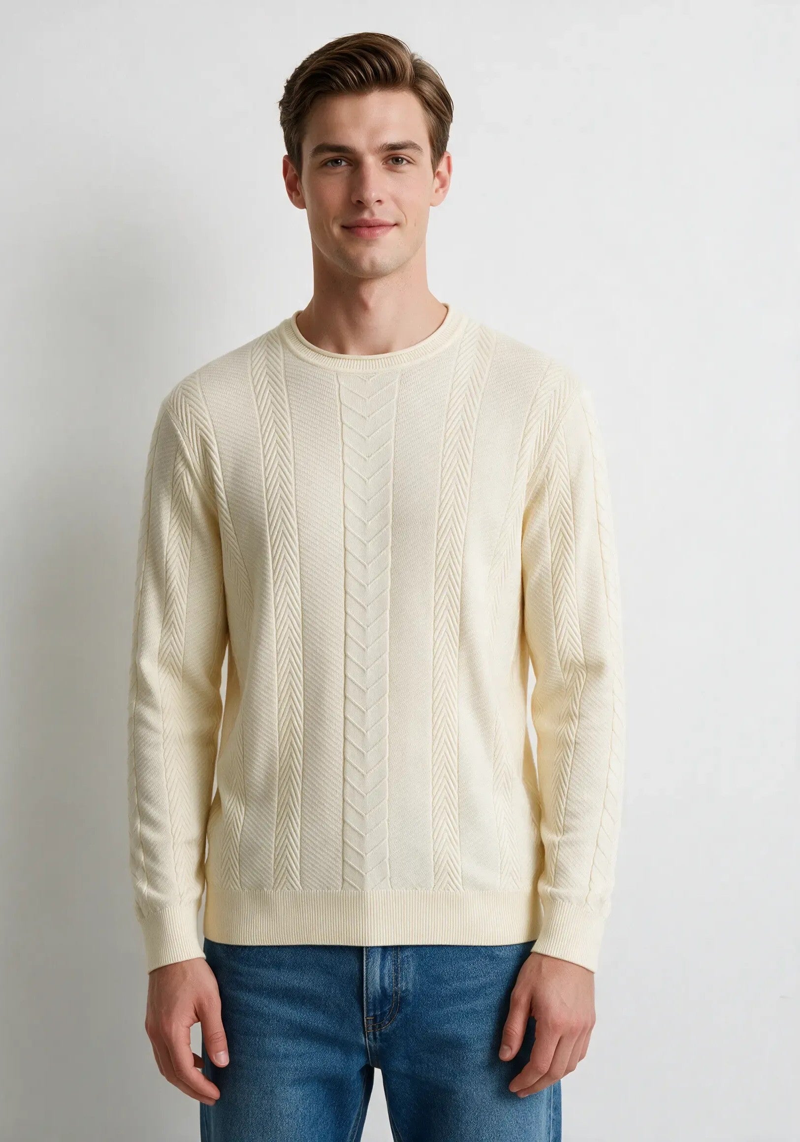 Maglia jacquard |Colore:Ecru
