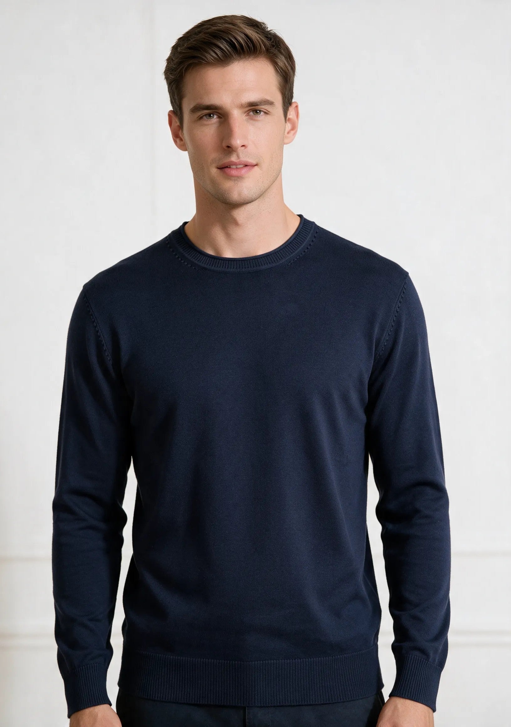 Maglio collo risvoltato|Colore:Blue navy