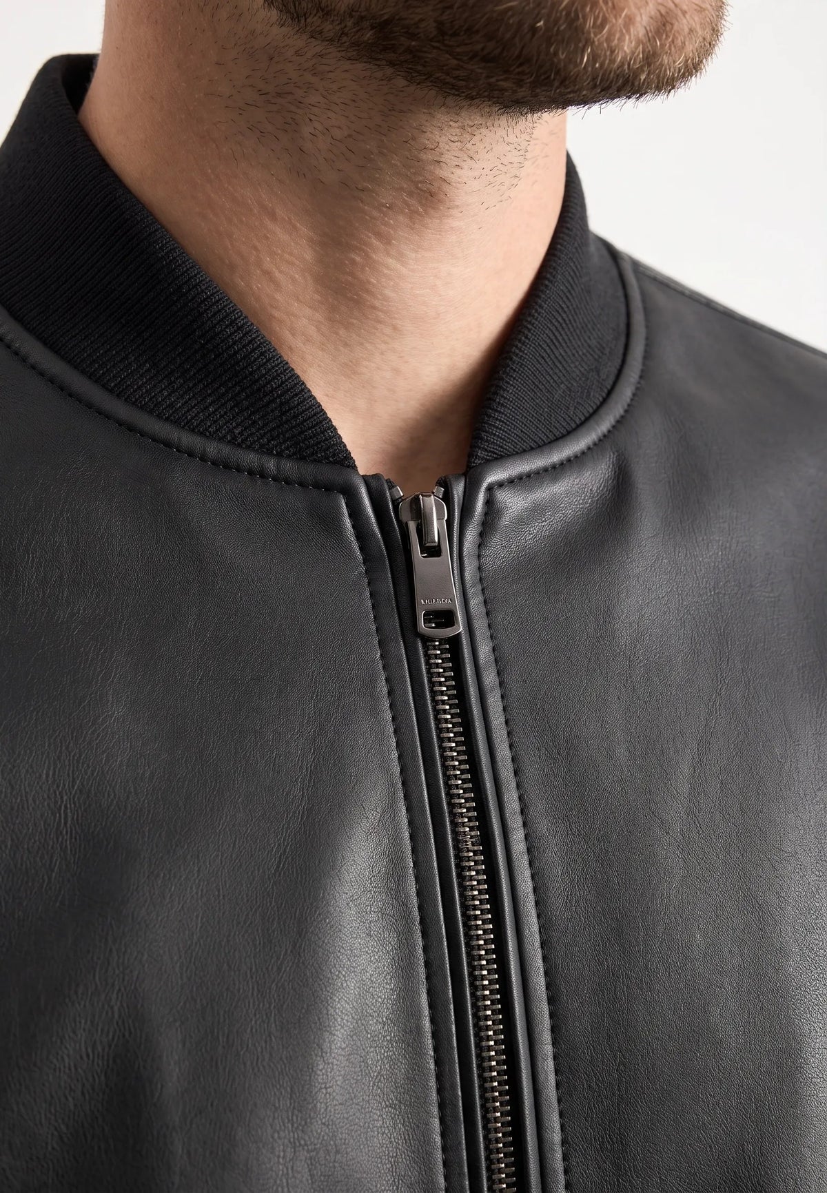 Bomber effetto pelle|Colore:Black