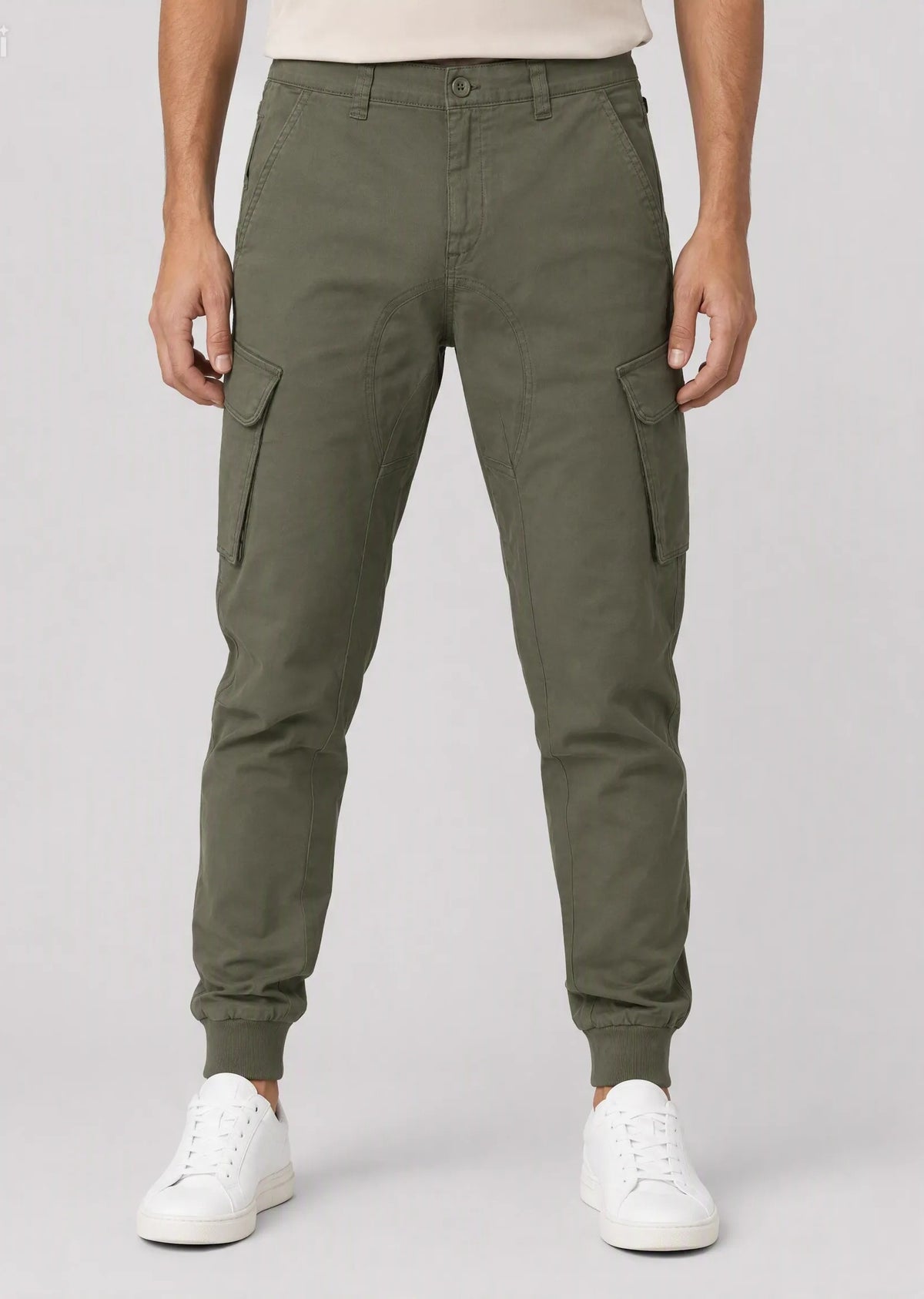 Pantaloni Cargo Jogger|Colore:Verde militare