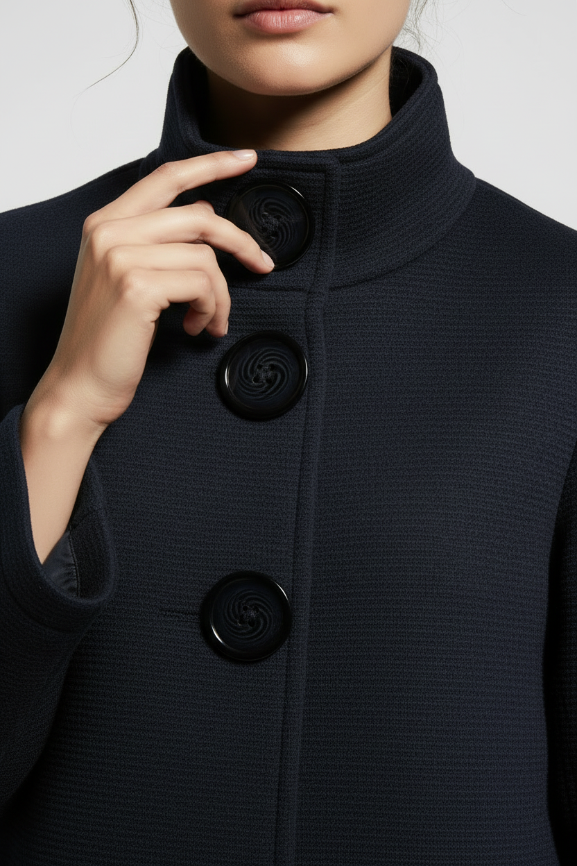 Cappotto trapezio|Colore:Blu