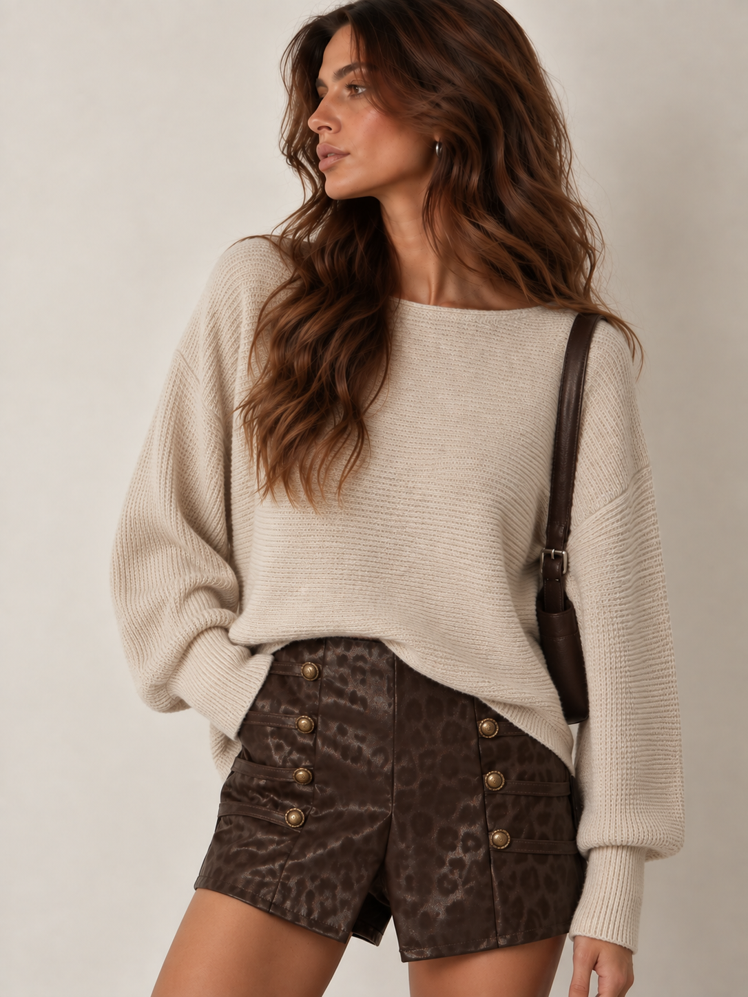 Shorts aniamlier|Colore:Marrone