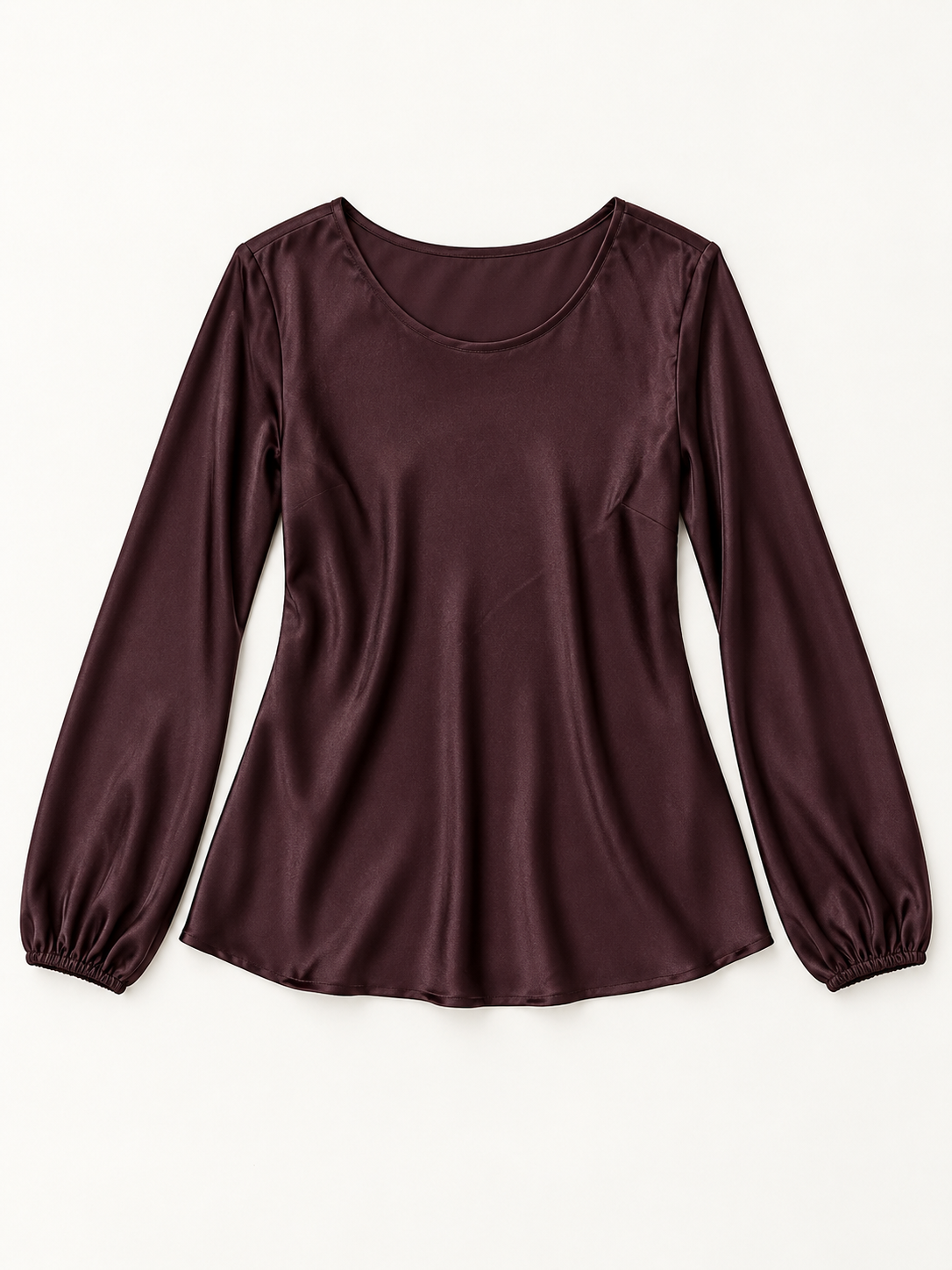 Blusa con maniche ampie|Colore:Amarone
