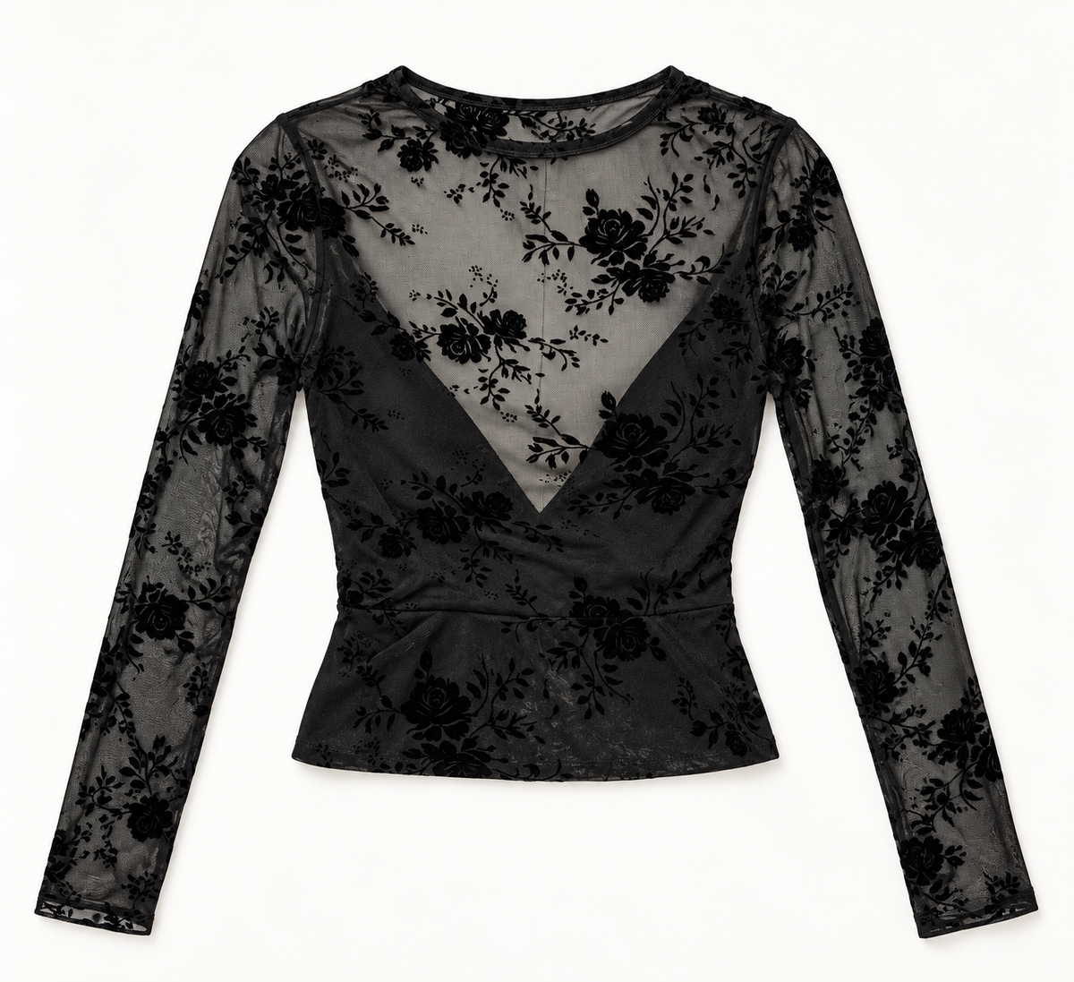 Maglia Flocked Mesh|Colore:Nero