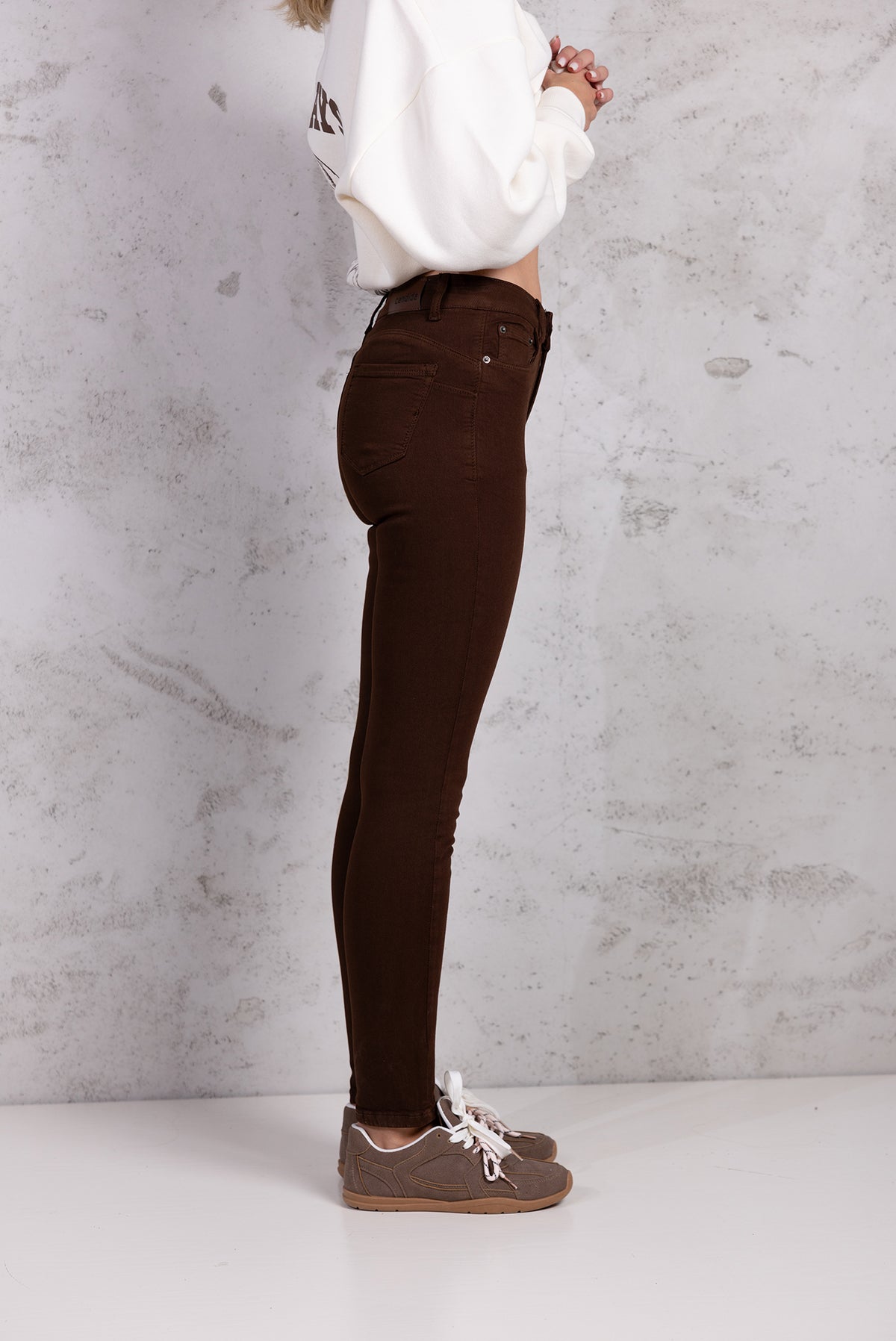 Jeans Skinny|Colore:Marrone