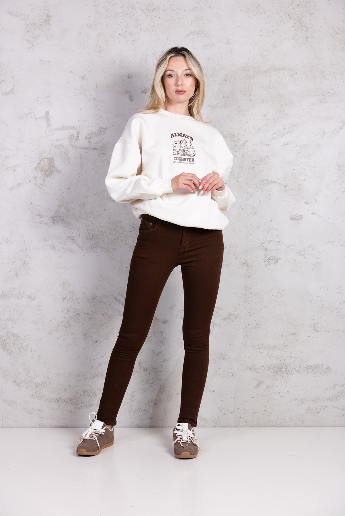 Jeans Skinny|Colore:Marrone