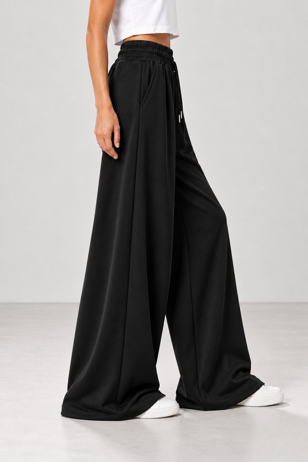 Pantaloni extra palazzo|Colore:Nero