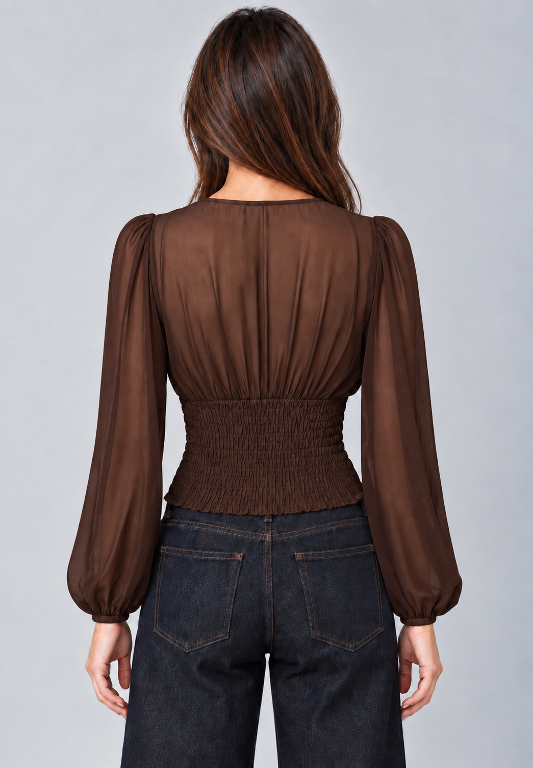 Maglia a corsetto con zip|Colore:Marrone