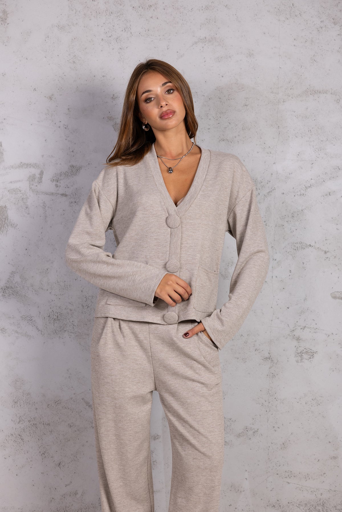 Cardigan Comfort|Colore:Beige scuro
