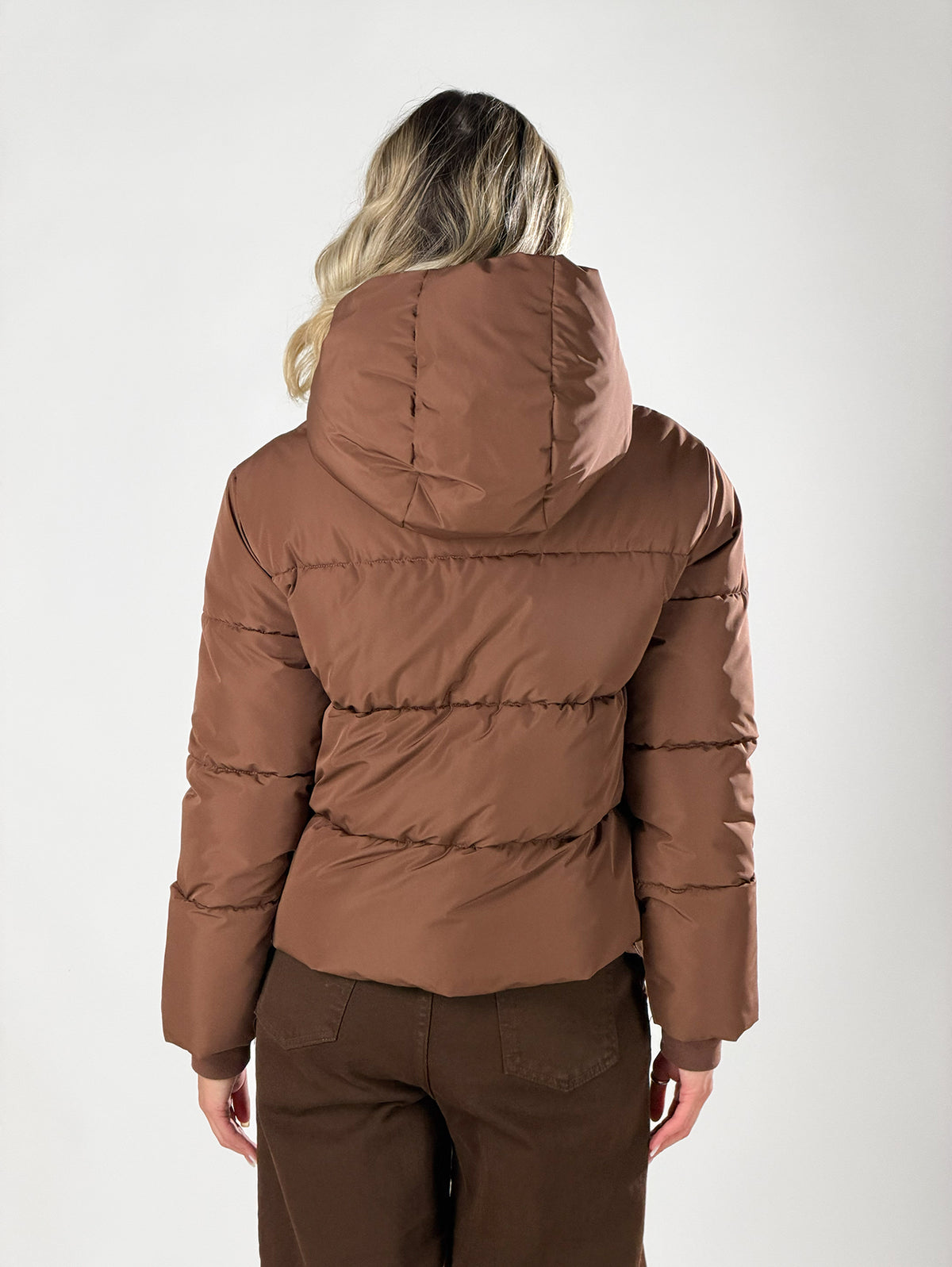 Giubbino maxi collo|Colore:Marrone