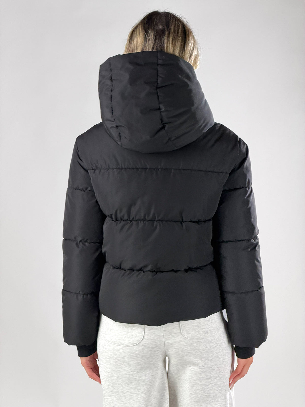 Giubbino maxi collo|Colore:Nero
