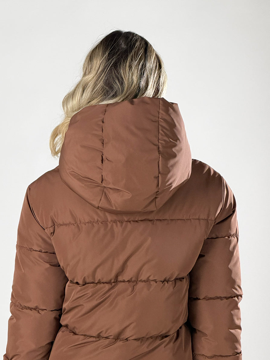 Giubbino maxi collo|Colore:Marrone