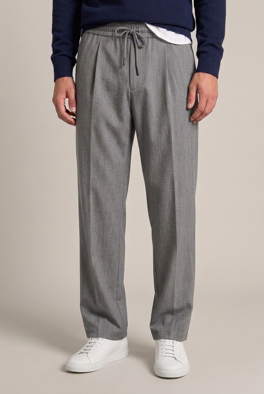 Pantalaccio stile sartoriale|Colore:Grigio melange scuro