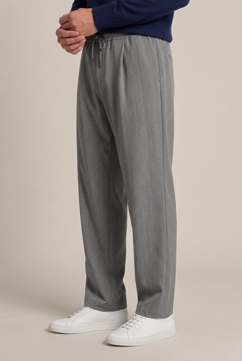 Pantalaccio stile sartoriale|Colore:Grigio melange scuro