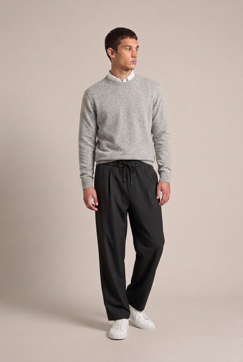 Pantalaccio stile sartoriale|Colore:Nero