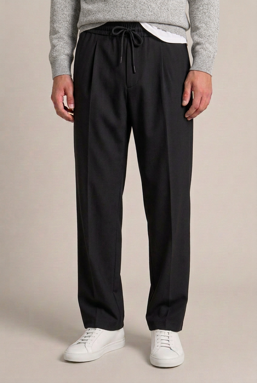 Pantalaccio stile sartoriale|Colore:Nero