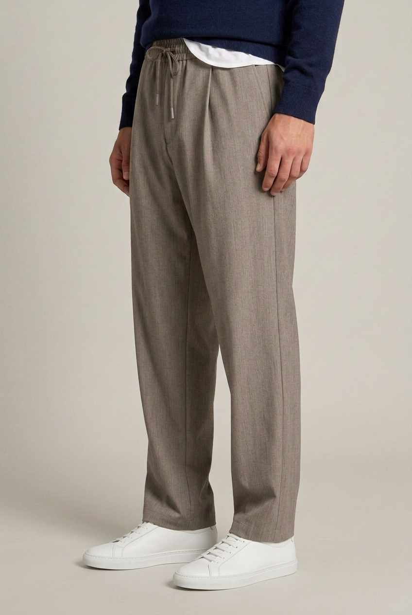 Pantalaccio stile sartoriale|Colore:Beige melange