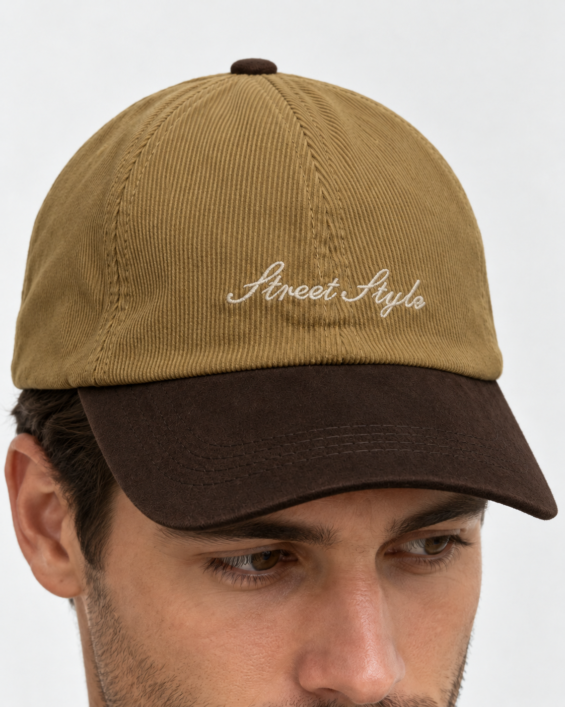 Berretto con visiera baseball|Colore:Cammello