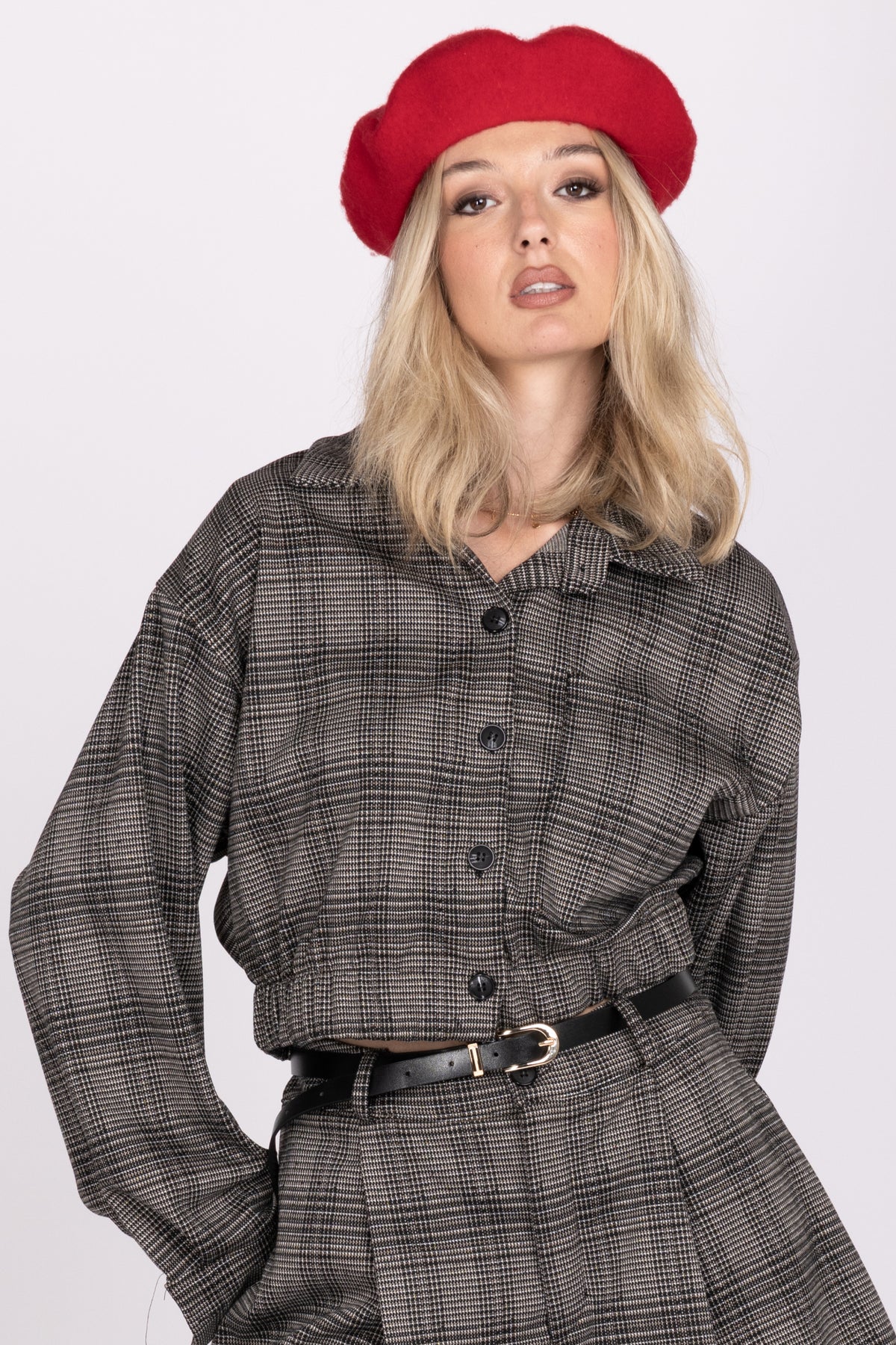 Giacca Paris principe di galles|Colore:Grigio