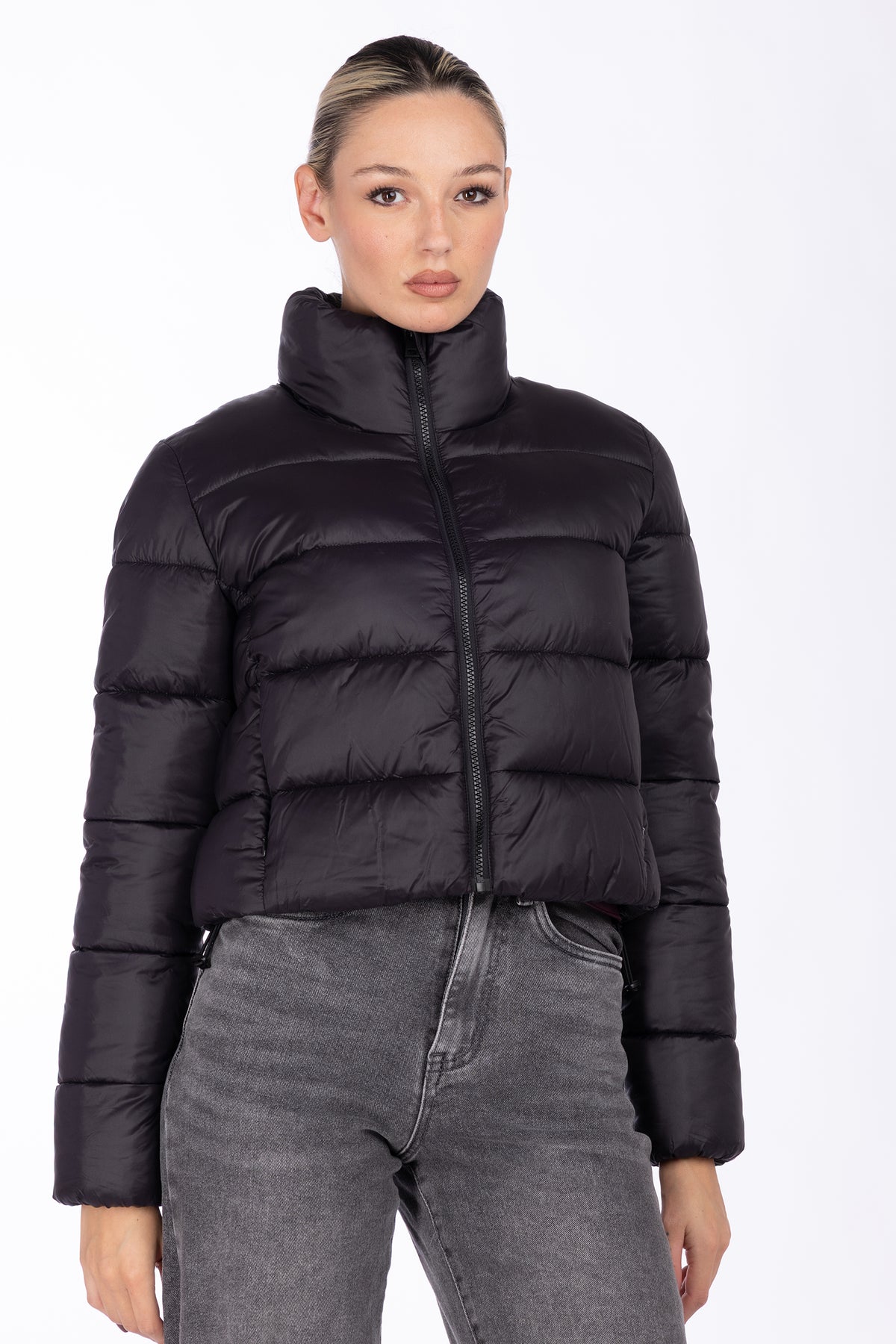 Giubbino Bomber trapuntato|Colore:Nero