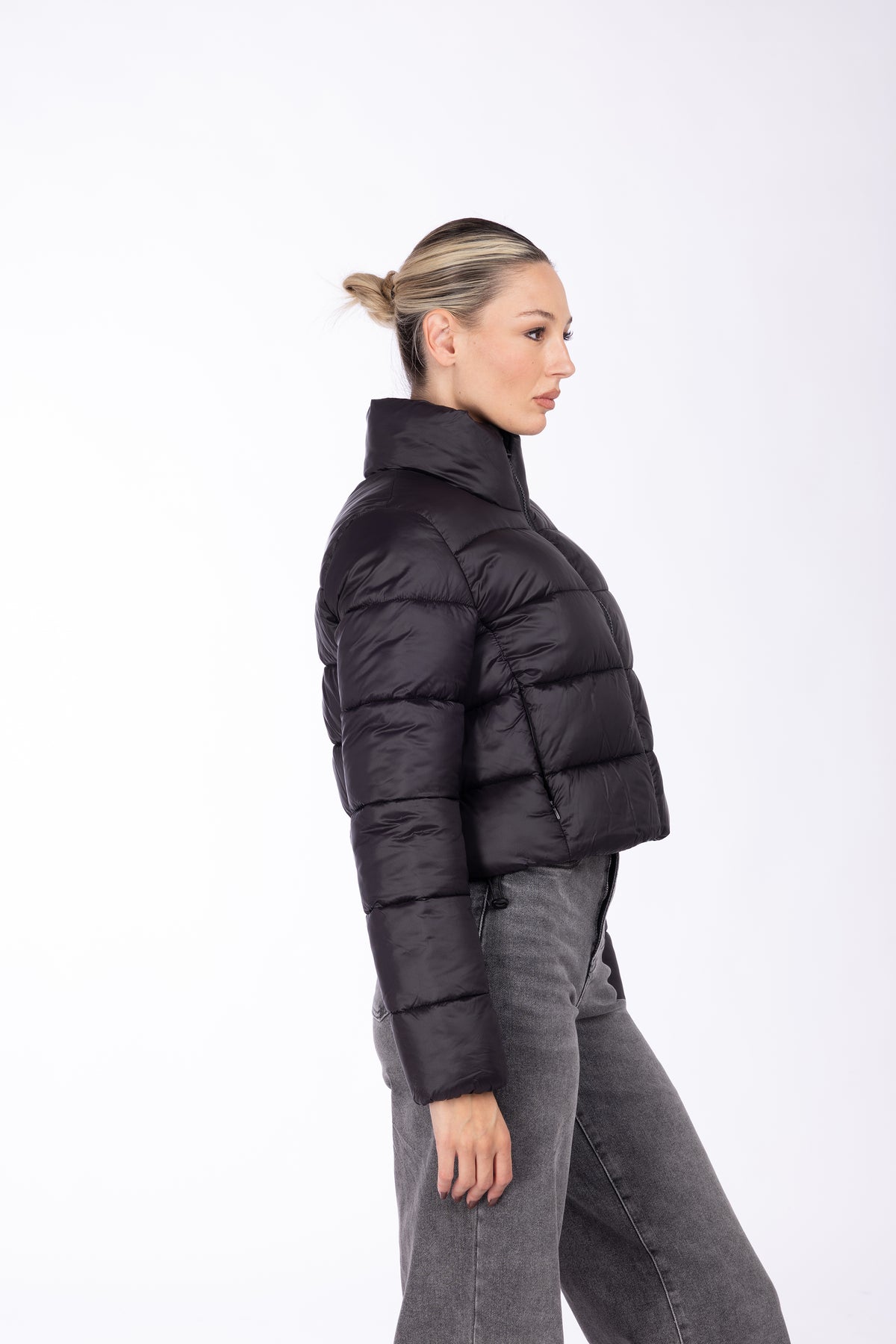Giubbino Bomber trapuntato|Colore:Nero