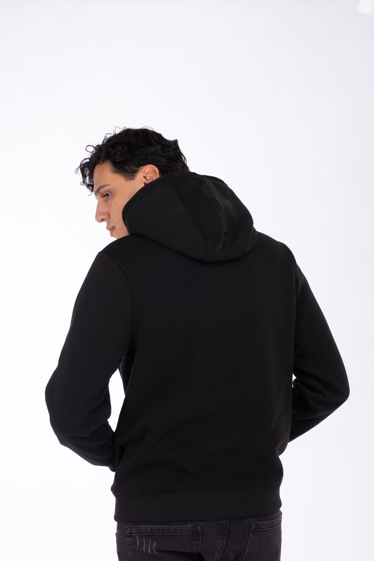 Felpa con cappuccio|Colore:Nero