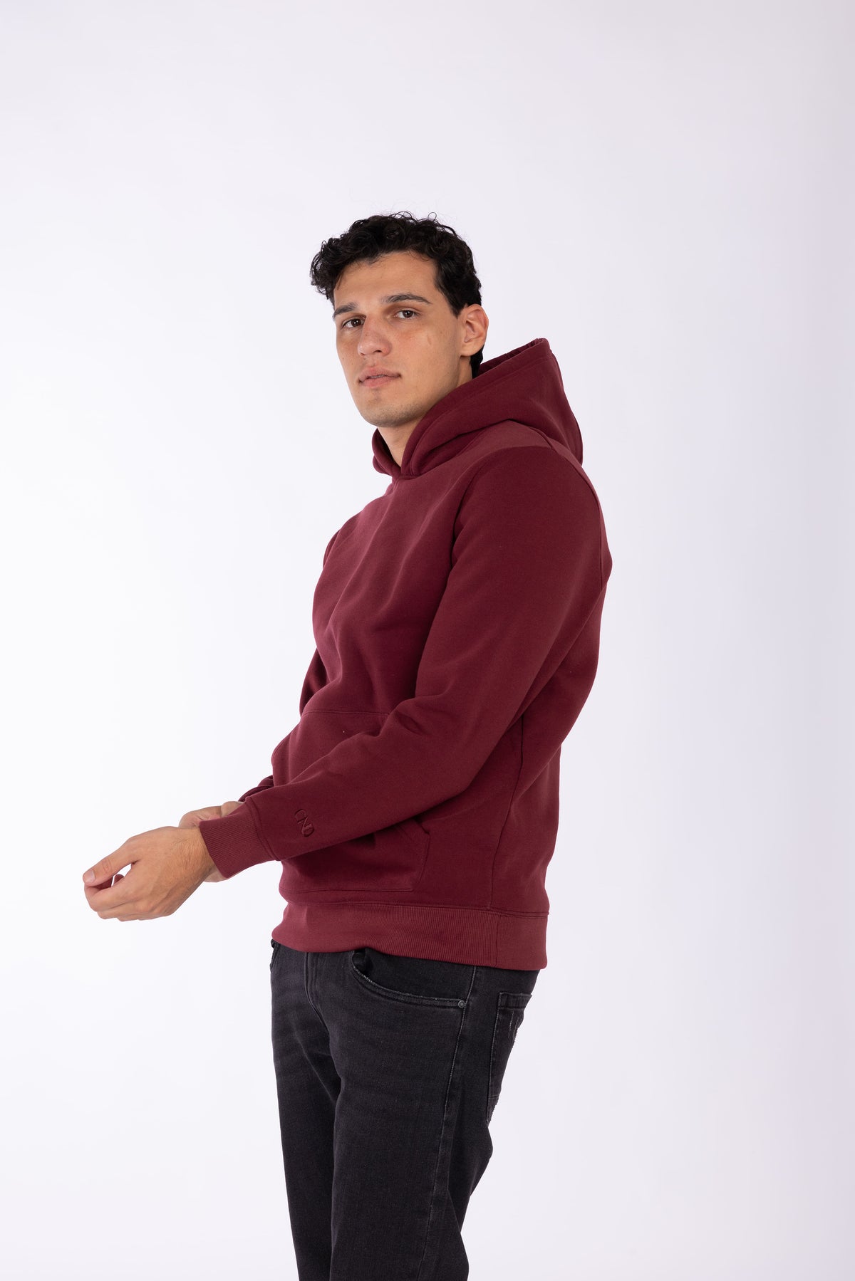 Felpa con cappuccio|Colore:Bordeaux